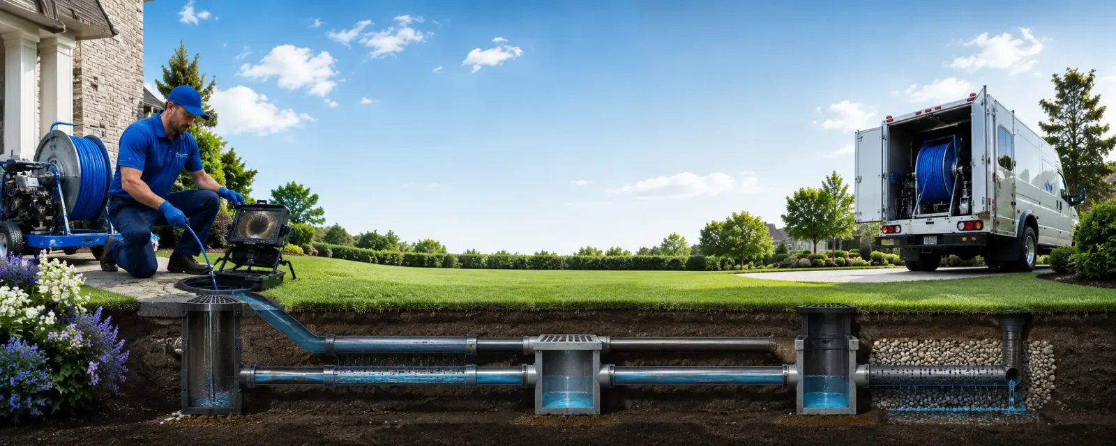 Outdoor drain cleaning information for Valley Bend, WV